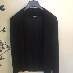 Express Black Roll Neck Cover Up